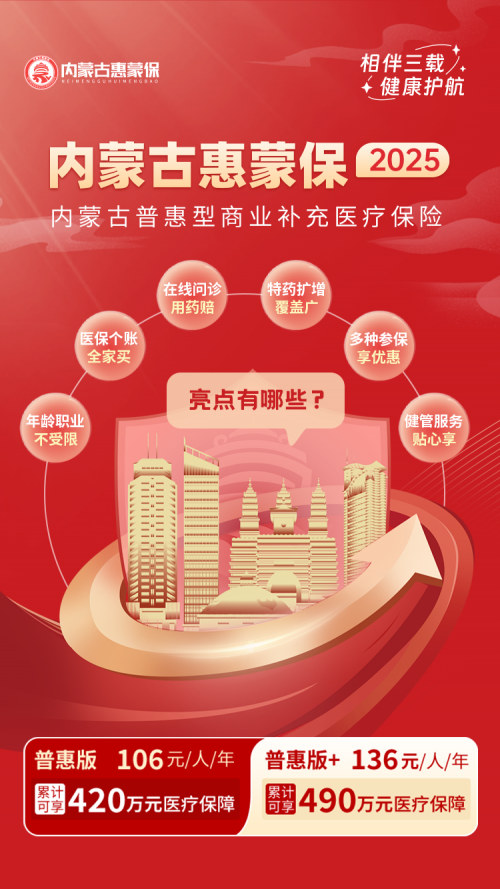 错过等一年！“内蒙古惠蒙保2025”缴费即将截止，医保个账余额可支付！
